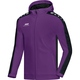Hooded jacket Striker purple/black Front View